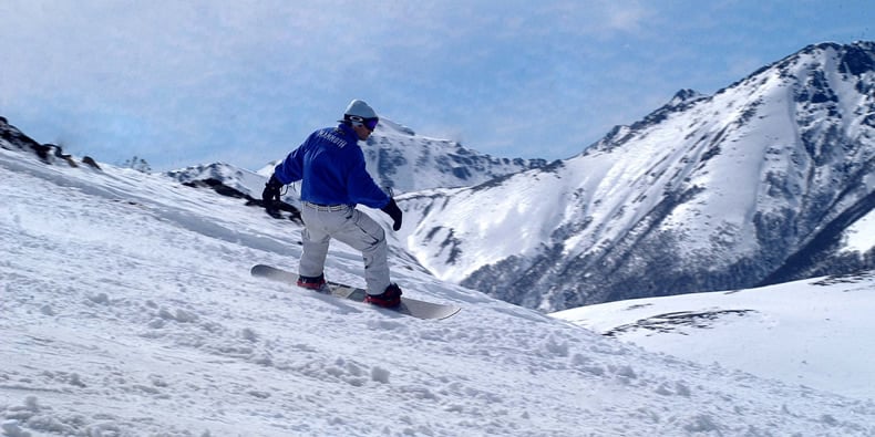 Pista de esqui Cerro Bayo na Argentina