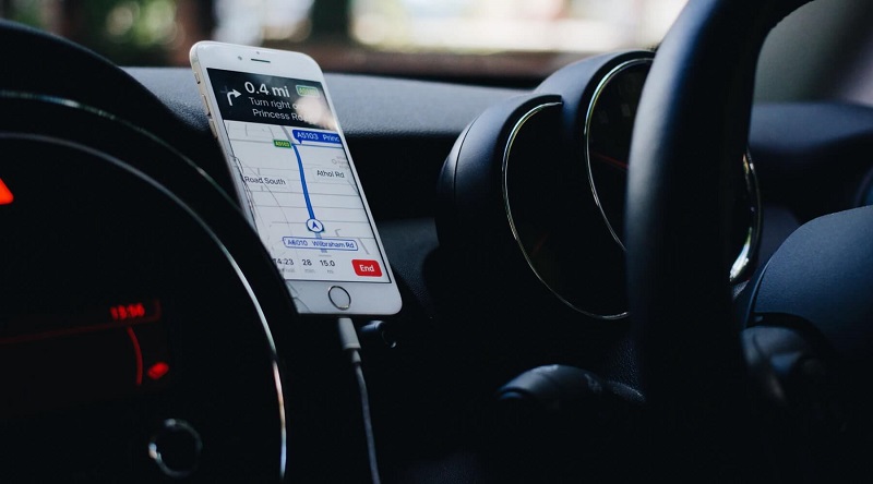 GPS em celular no carro