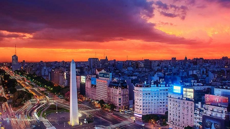 Pôr do sol de Buenos Aires - Argentina
