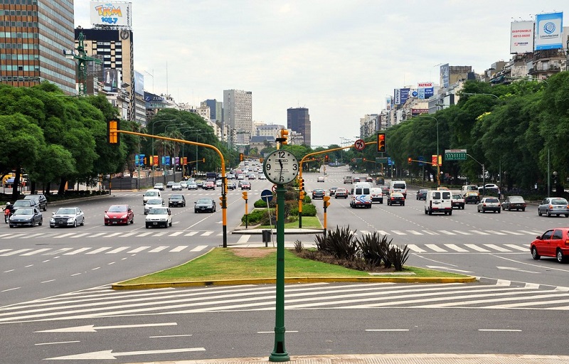 Avenida 9 de julho em Buenos Aires