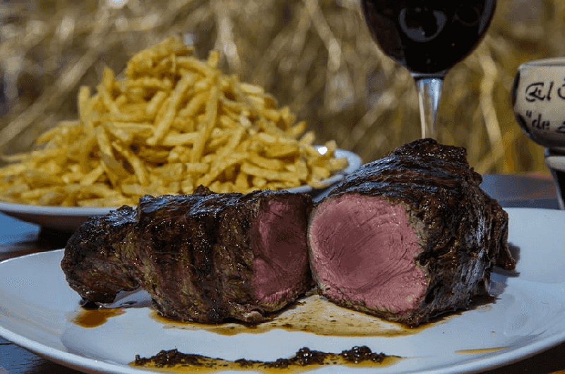 Carne no El Boliche de Alberto em Bariloche