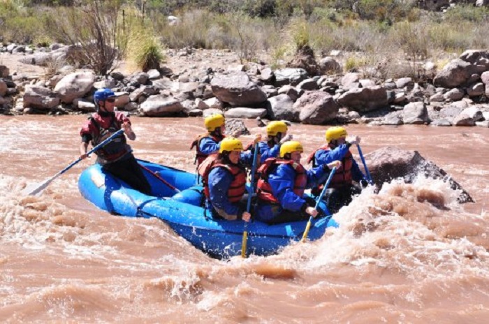 Ingresso do rafting no rio Mendoza